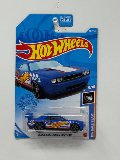 Hot Wheels Race Team Dodge Challenger Drift Car 1:64 Diecast Blue V2