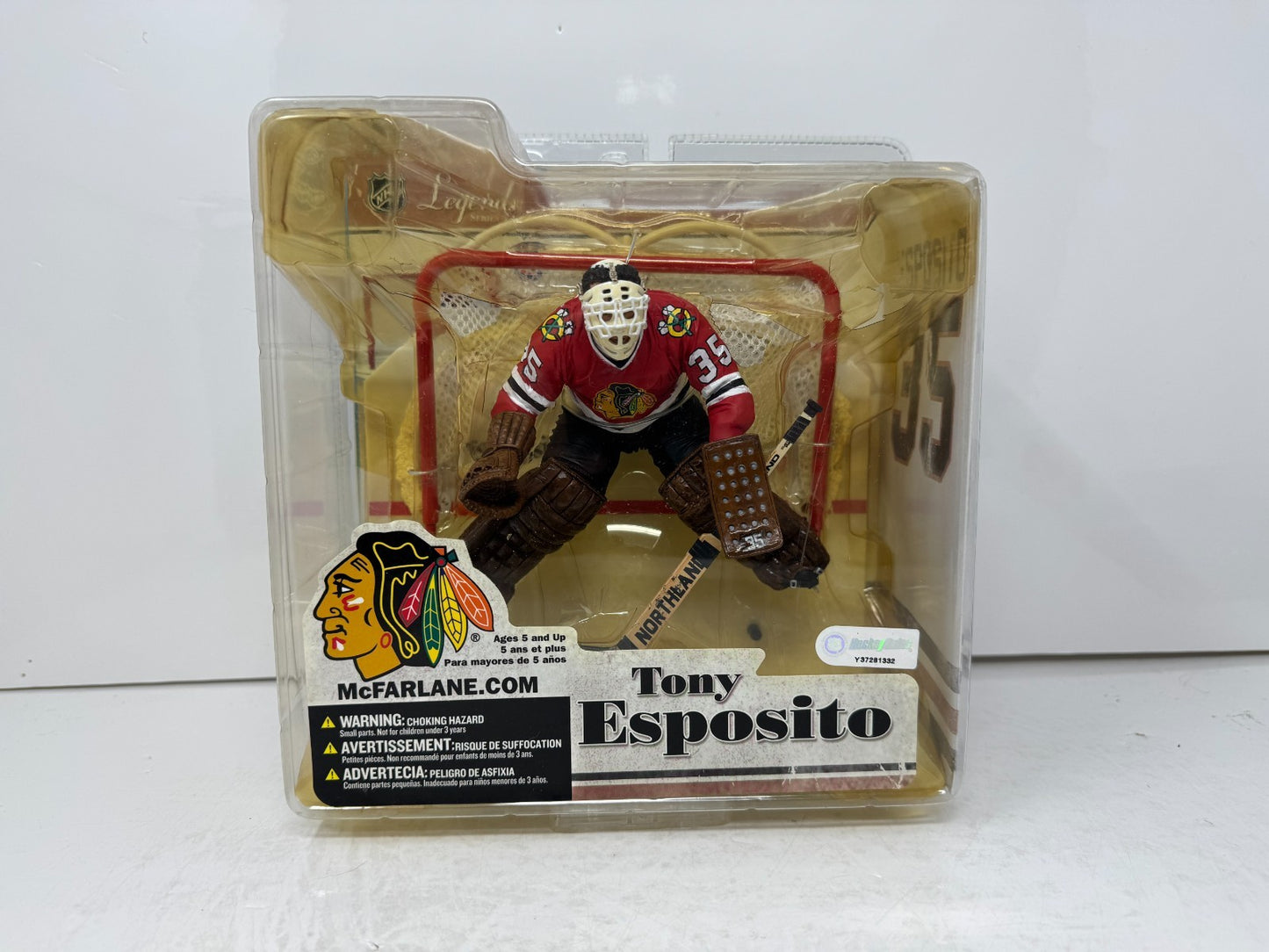 McFarlane NHL Tony Esposito Chicago Blackhawks Legends Series 3 Figure