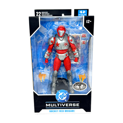 McFarlane DC Multiverse Rocket Red Brigade Justice League Platinum Figure