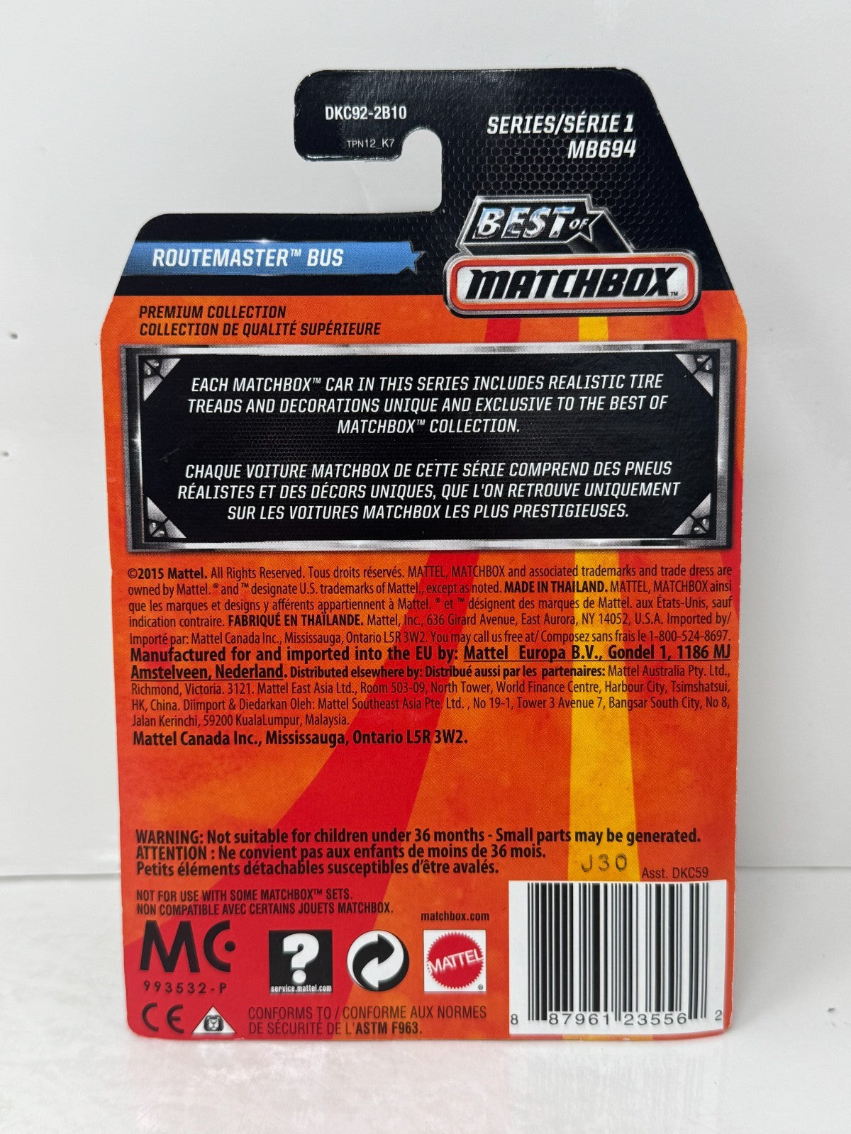 Matchbox Best Of Routemaster Bus 1:64 Diecast