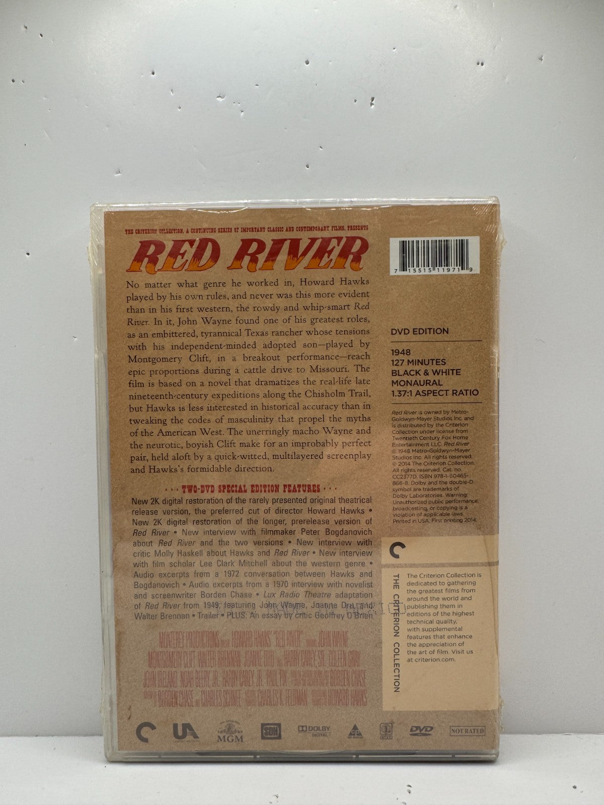 Red River (DVD) John Wayne Western The Criterion Collection NEW