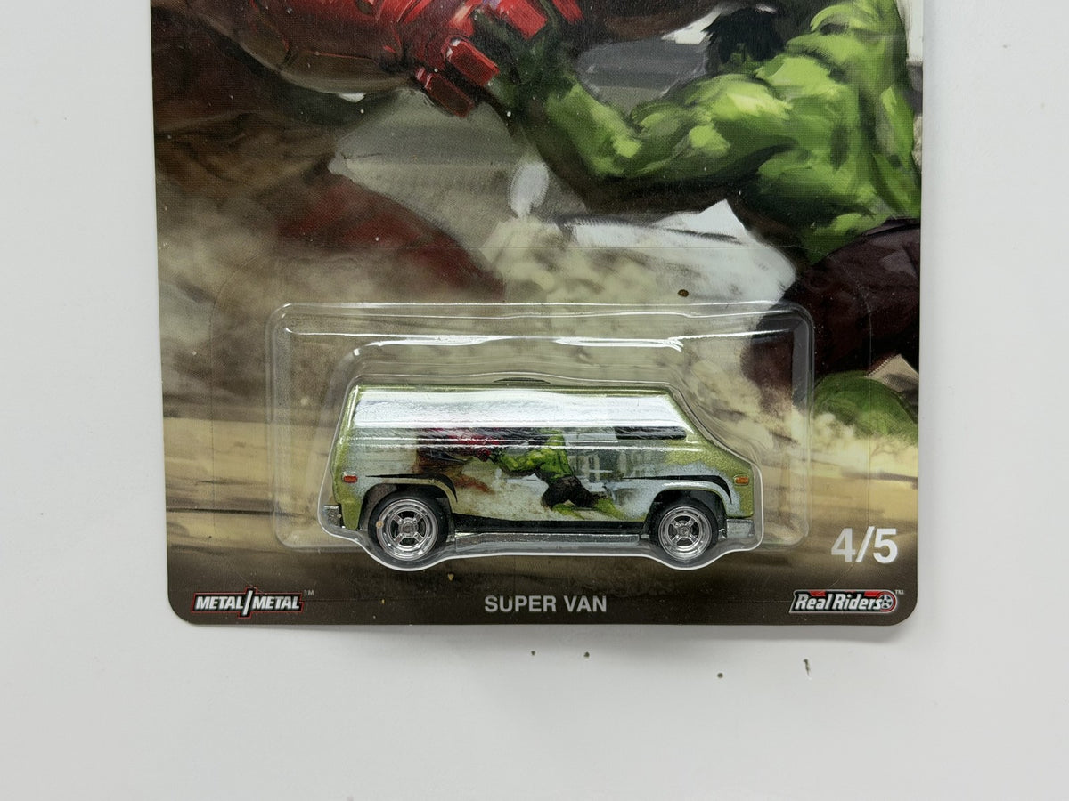 Hot Wheels Marvel Avengers Super Van 1:64 Diecast Real Riders