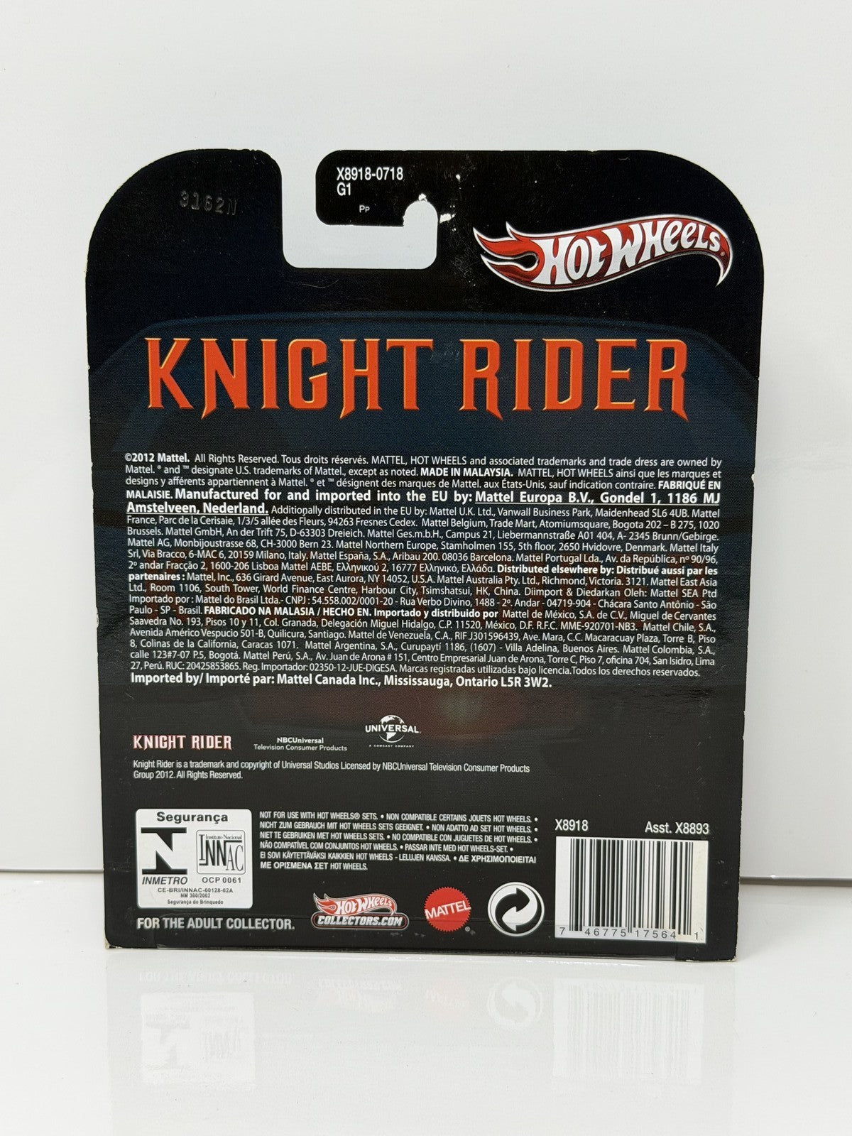 Hot Wheels Retro Entertainment Knight Rider KITT 1:64 Diecast Black