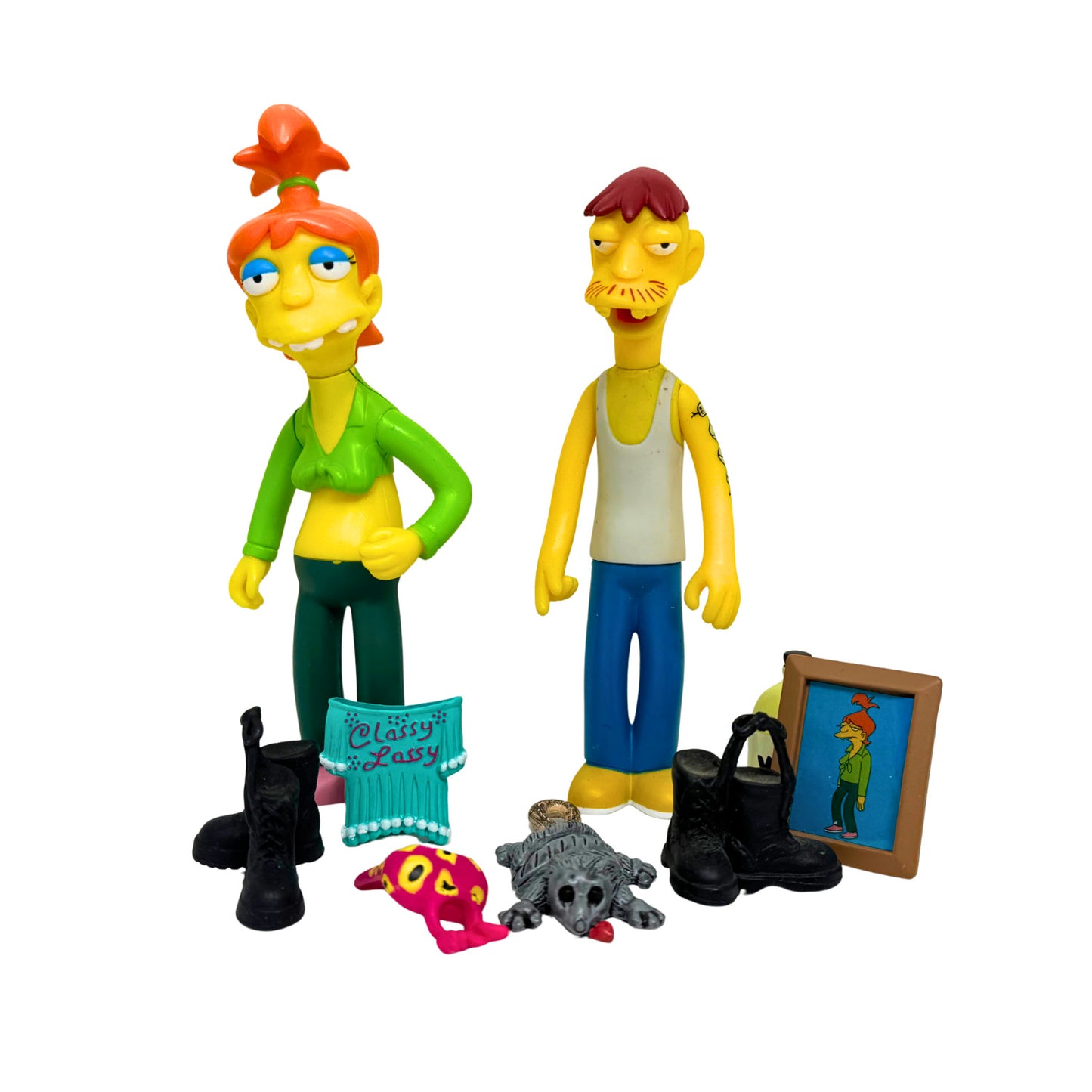 Simpsons World of Springfield Cletus & Brandine Spuckler Figure Set Playmates