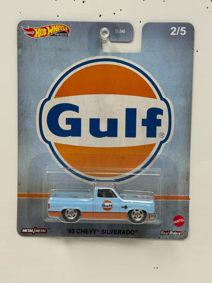 Hot Wheels Premium Gulf 1983 Chevy Silverado 1:64 Diecast