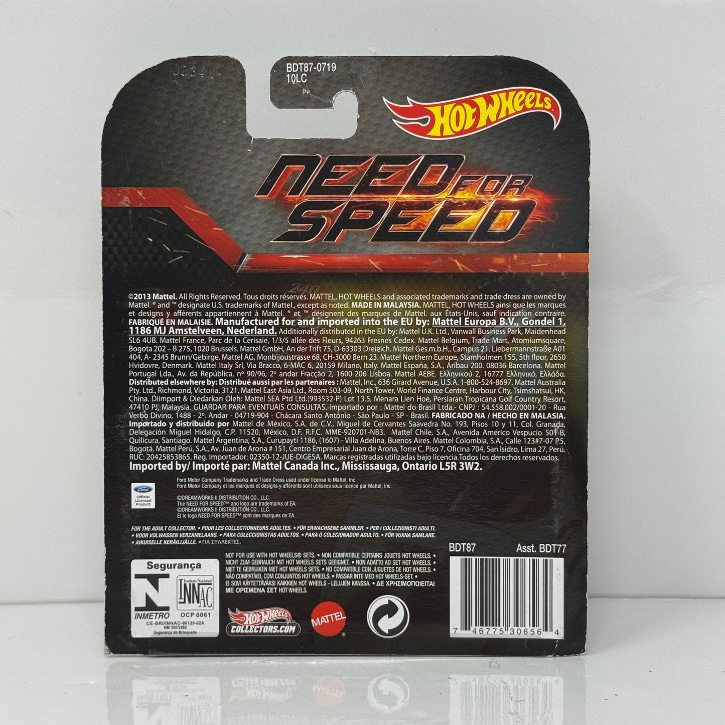 Hot Wheels Retro Entertainment Need For Speed Ford Custom Mustang 1:64 Diecast
