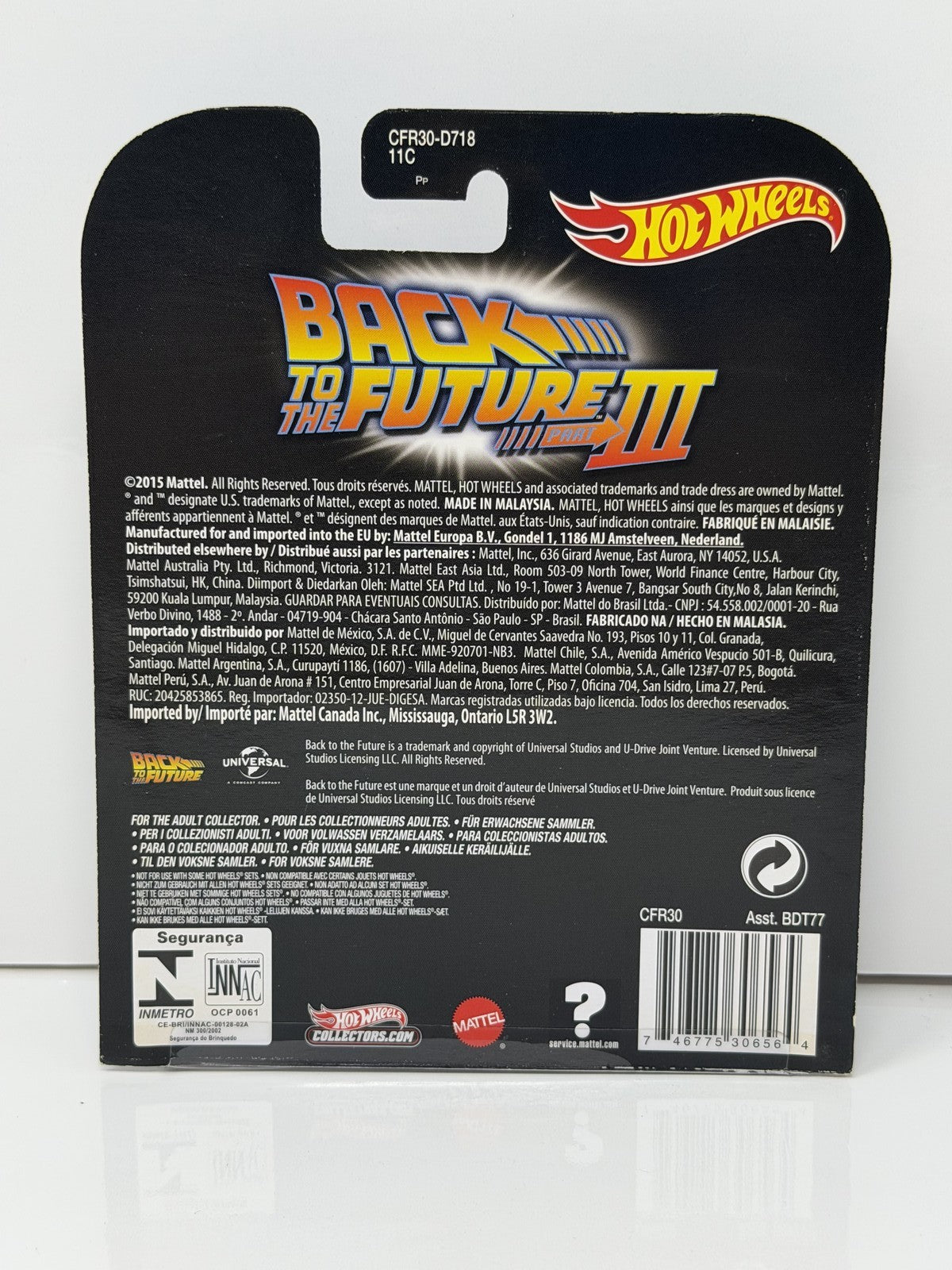 Hot Wheels Retro Entertainment Back to Future III 1955 Time Machine 1:64 Diecast