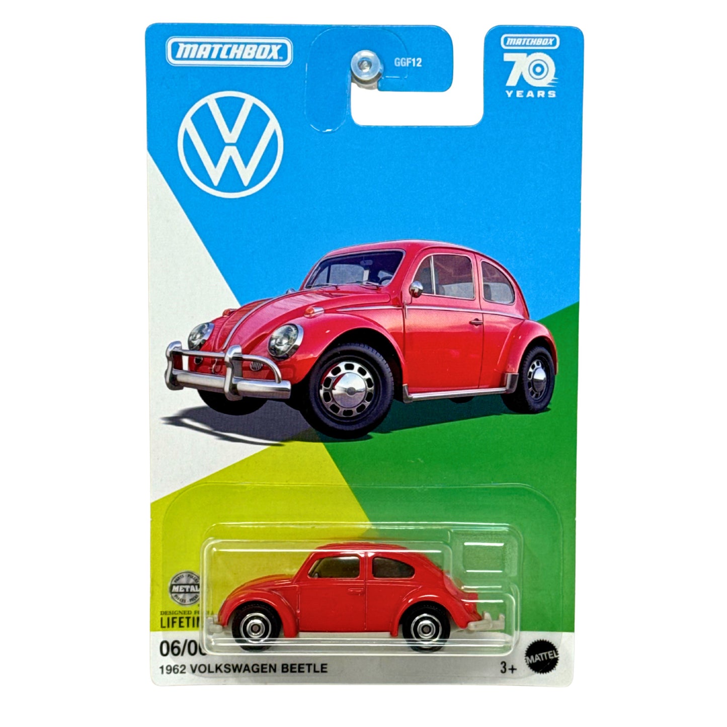 Matchbox 70 Years Volkswagen 1962 Volkswagen Beetle 1:64 Diecast