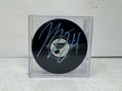 Jake Allen St. Louis Blues Signed NHL Autograph Puck Blue Auto