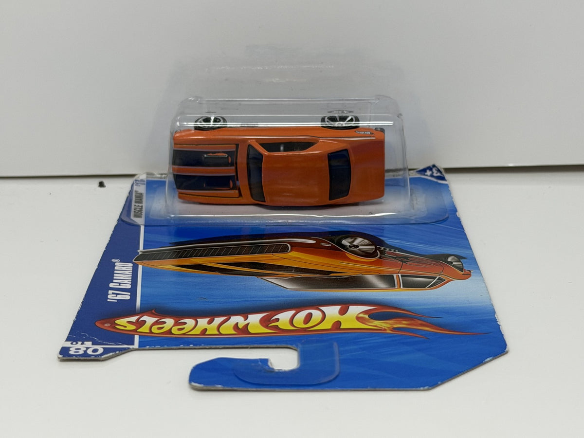 Hot Wheels Muscle Mania 1967 Chevrolet Camaro 1:64 Diecast Orange V2