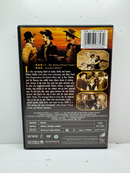 Texas (DVD) Glenn Ford Western