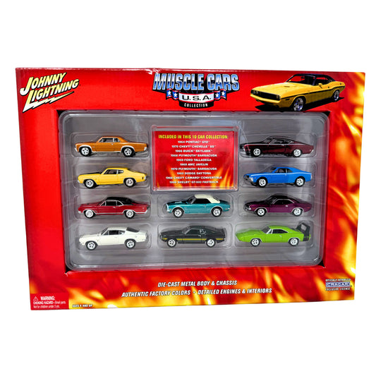 Johnny Lightning Muscle Cars USA 10-Car Collection 1:64 Diecast