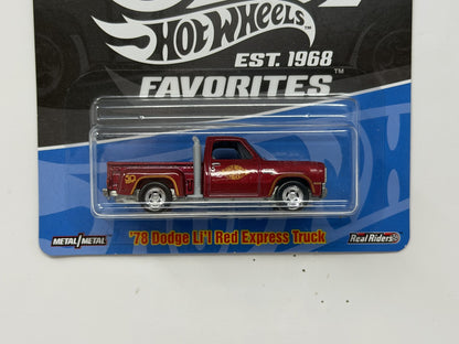 Hot Wheels 50th Favorites 1978 Dodge Red Express Truck 1:64 Diecast Real Riders