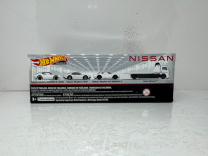 Hot Wheels Premium Nissan 4-Pack Collector Diorama Set 1:64 Diecast