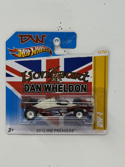Hot Wheels Premiere 2012 DW-1 Dan Wheldon IndyCar 1:64 Diecast Short Card
