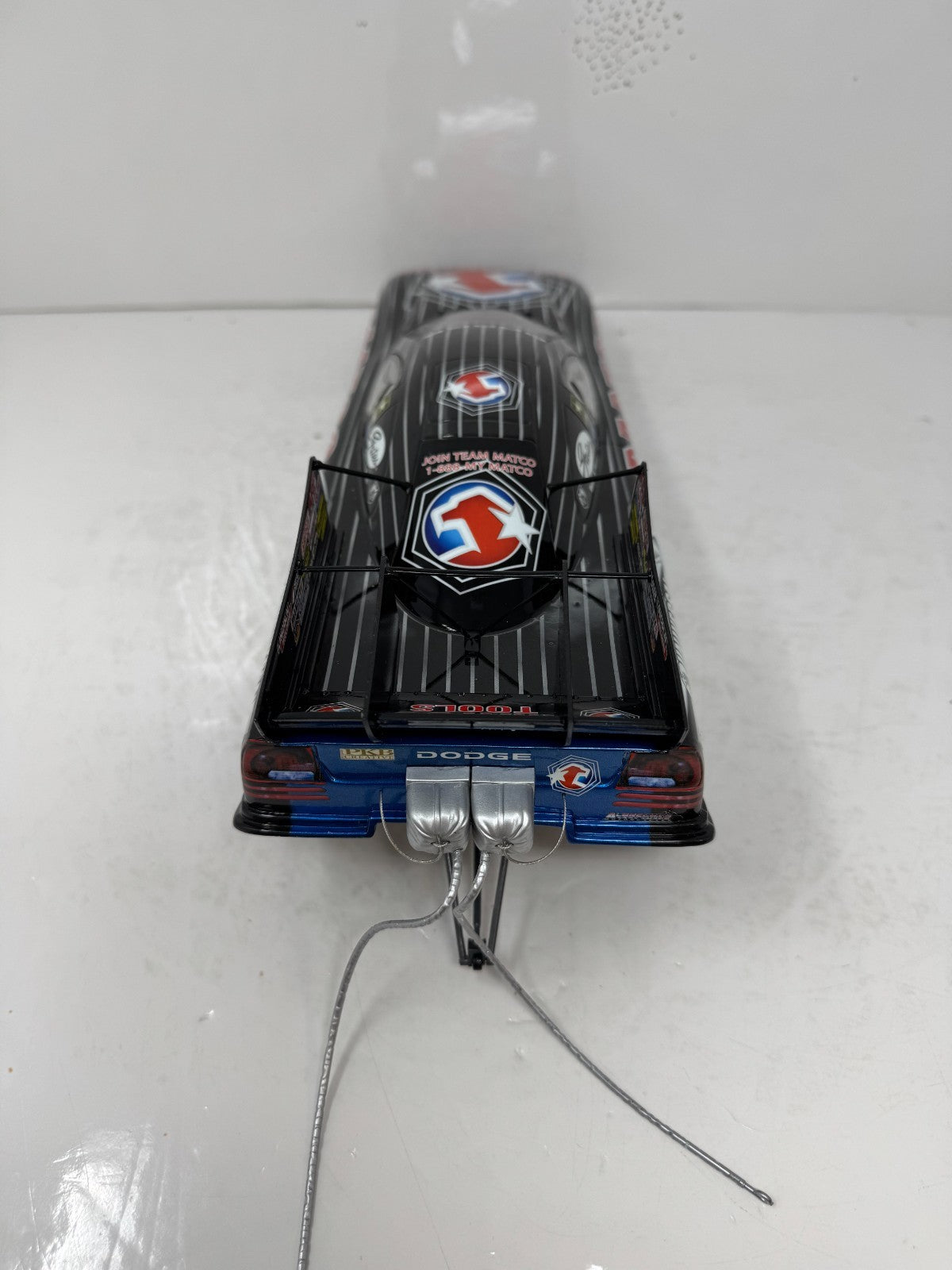 Milestone Whit Bazemore NHRA Matco Tools Iron Black Dodge Funny Car 1:16 Scale