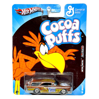 Hot Wheels General Mills Cocoa Puffs 1957 Buick 1:64 Diecast Real Riders