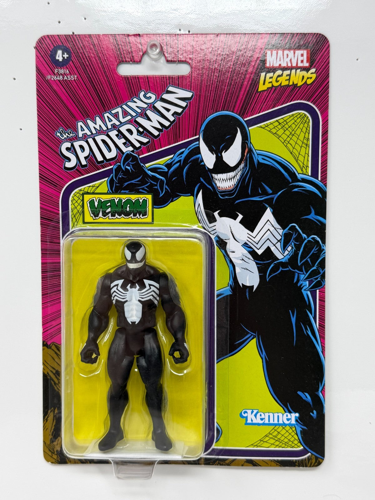 Marvel Legends Retro Kenner 3.75" Venom Action Figure Amazing Spider-Man
