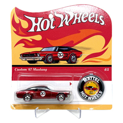 Hot Wheels 50th Anniversary Originals Custom 1967 Mustang 1:64 Diecast Red