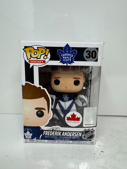 Funko Pop! Hockey Frederik Andersen #30 Toronto Maple Leafs Vinyl Figure