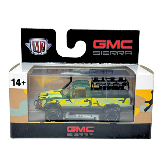 M2 Machines 1988 GMC Sierra Grande 1500 4x4 Camo Edition 1:64 Diecast