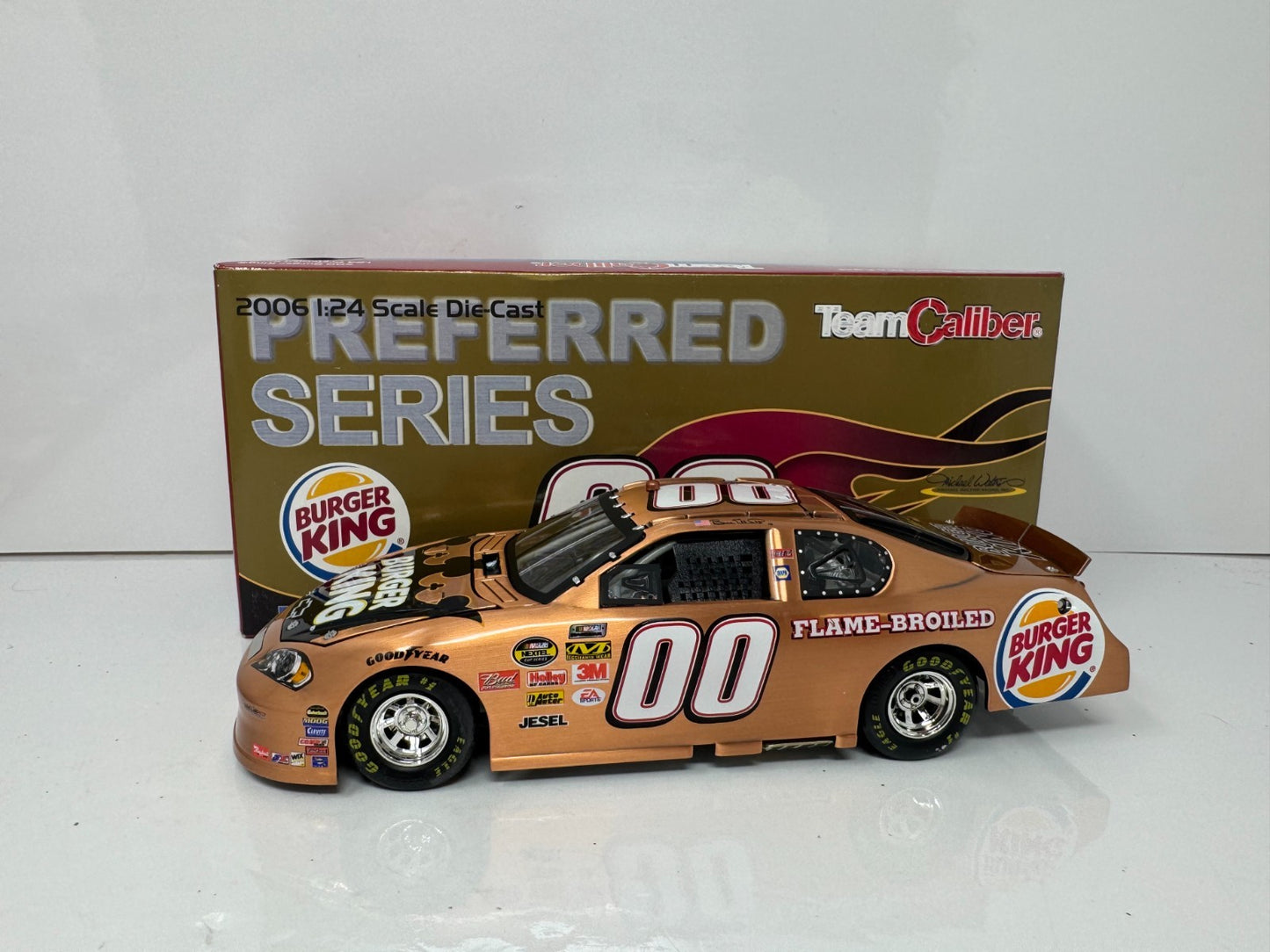 Team Caliber Bill Elliott #00 Burger King 2006 Monte Carlo Copper 1:64 Diecast