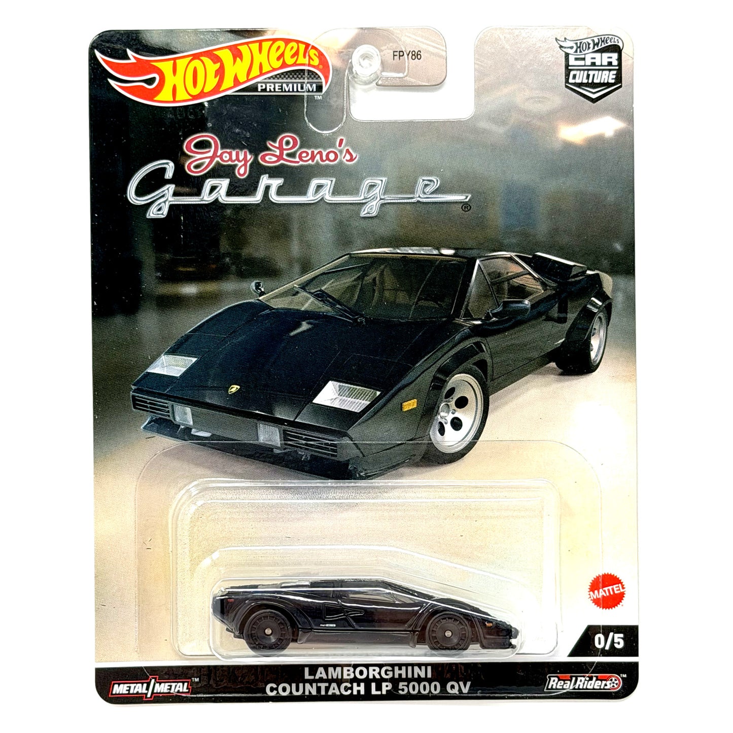 Hot Wheels Premium Jay Leno Garage Lamborghini Countach CHASE 1:64 Diecast