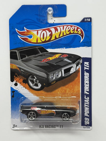 Hot Wheels HW Racing 1969 Pontiac Firebird T/A 1:64 Diecast Black