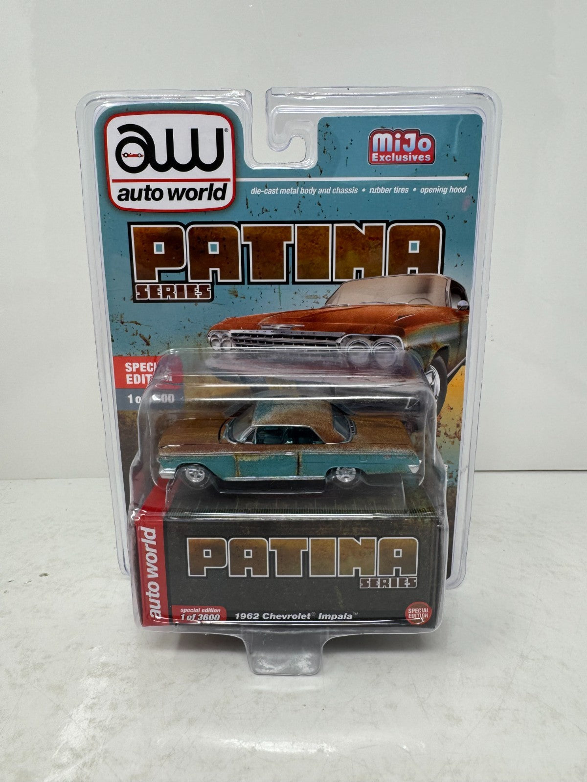 Auto World Patina Series 1962 Chevrolet Impala 1:64 Diecast 1 of 3600