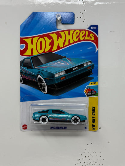 Hot Wheels Art Cars DMC DeLorean 1:64 Diecast Aqua