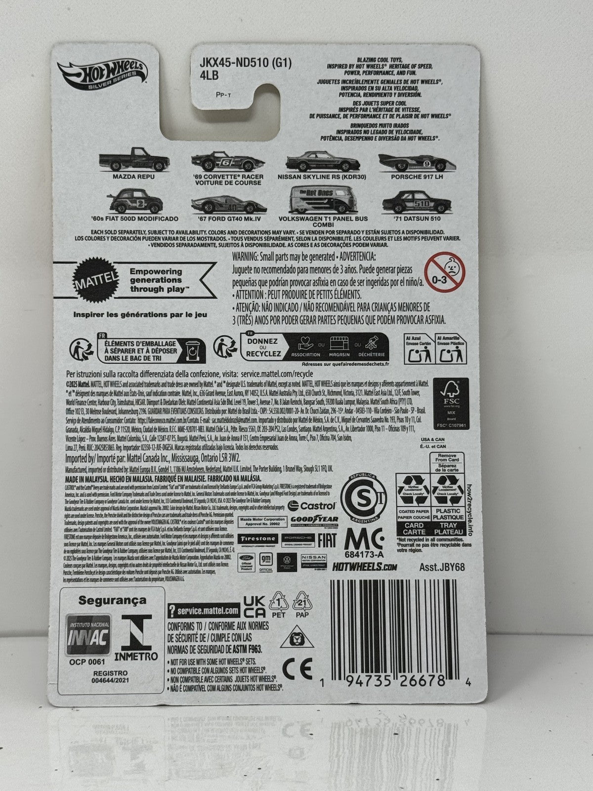 Hot Wheels The Hot Ones 1967 Ford GT40 Mk IV 1:64 Diecast