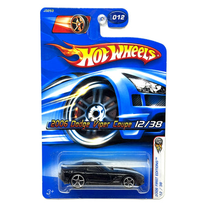 Hot Wheels 2006 First Editions 2006 Dodge Viper Coupe Black 1:64 Diecast