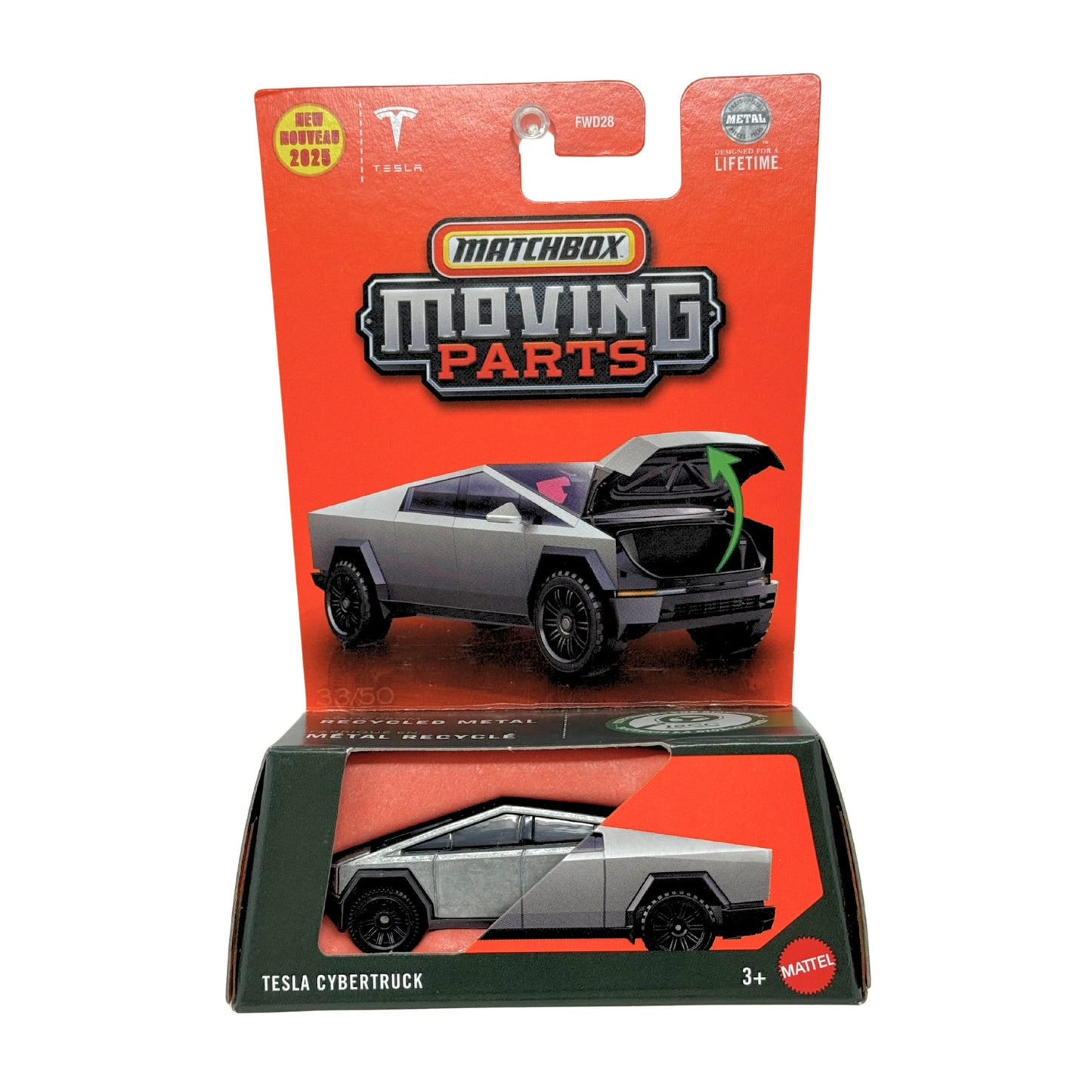 Matchbox Moving Parts Tesla Cybertruck 1:64 Diecast