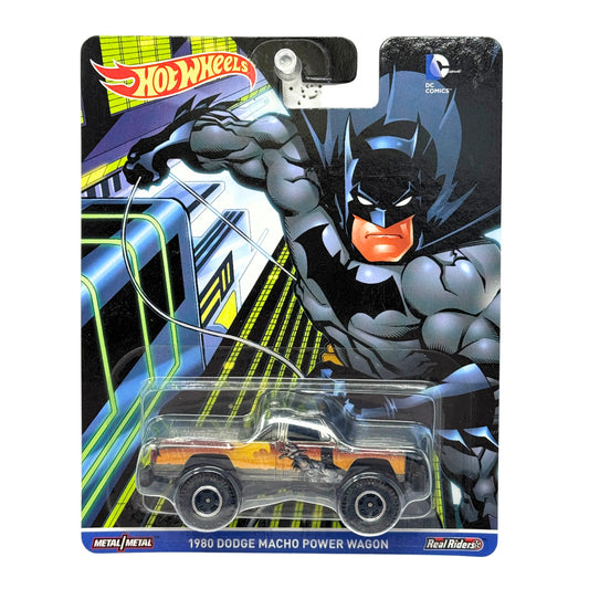 Hot Wheels DC Batman 1980 Dodge Macho Power Wagon Real Riders 1:64 Diecast