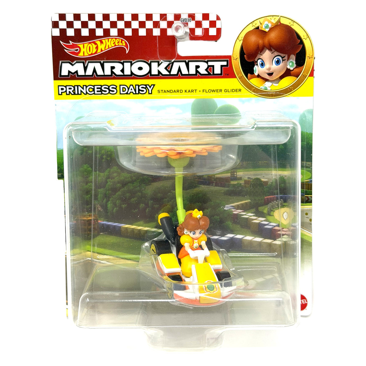 Hot Wheels Mario Kart Princess Daisy Standard Kart Flower Glider 1:64 Diecast