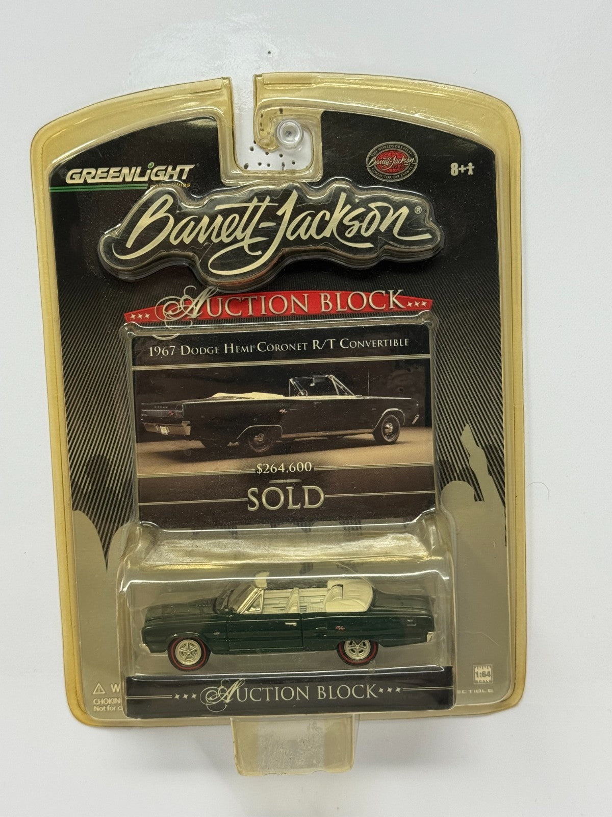 Greenlight Barrett-Jackson 1967 Dodge Hemi Coronet R/T Convertible 1:64 Diecast
