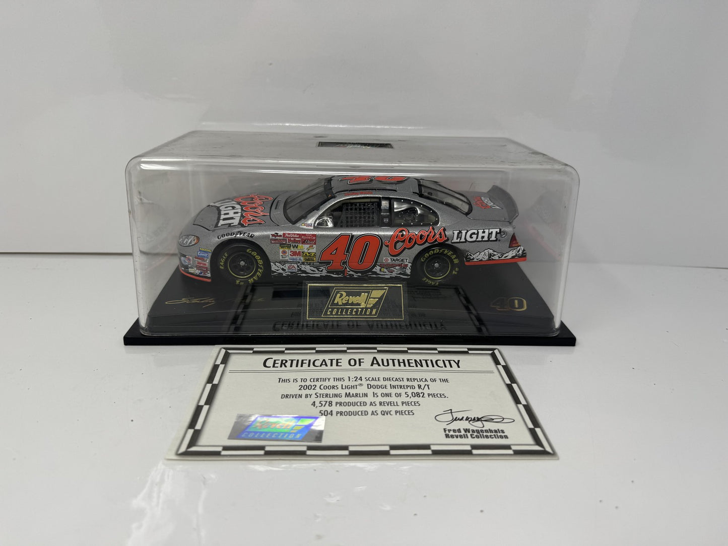 Revell Nascar Sterling Martin #40 Coors Raced Version 2002 Dodge 1:24 Diecast