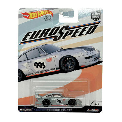 Hot Wheels Euro Speed Porsche 993 GT2 Real Riders 1:64 Diecast