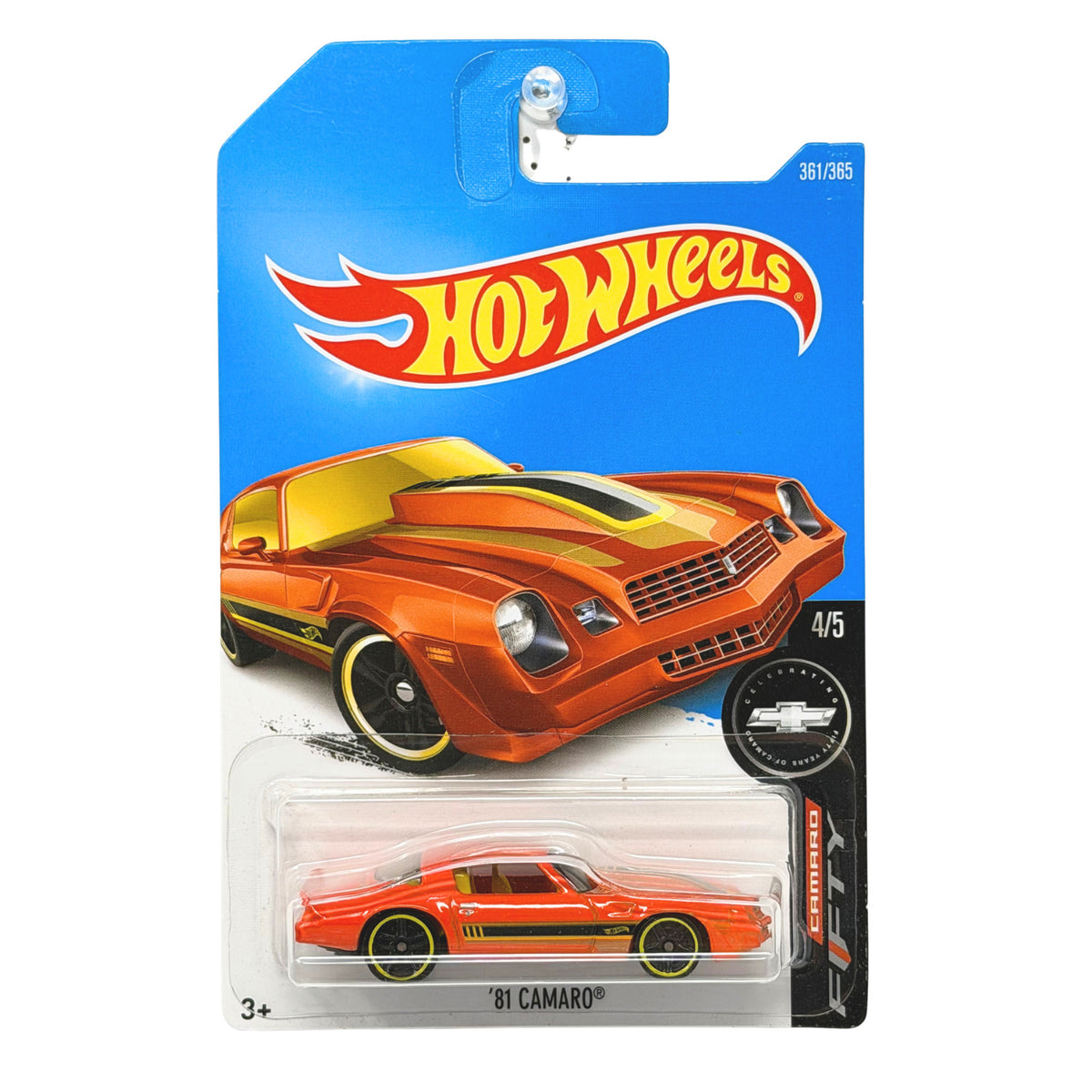 Hot Wheels Camaro Fifty 1981 Chevrolet Camaro 1:64 Diecast Orange