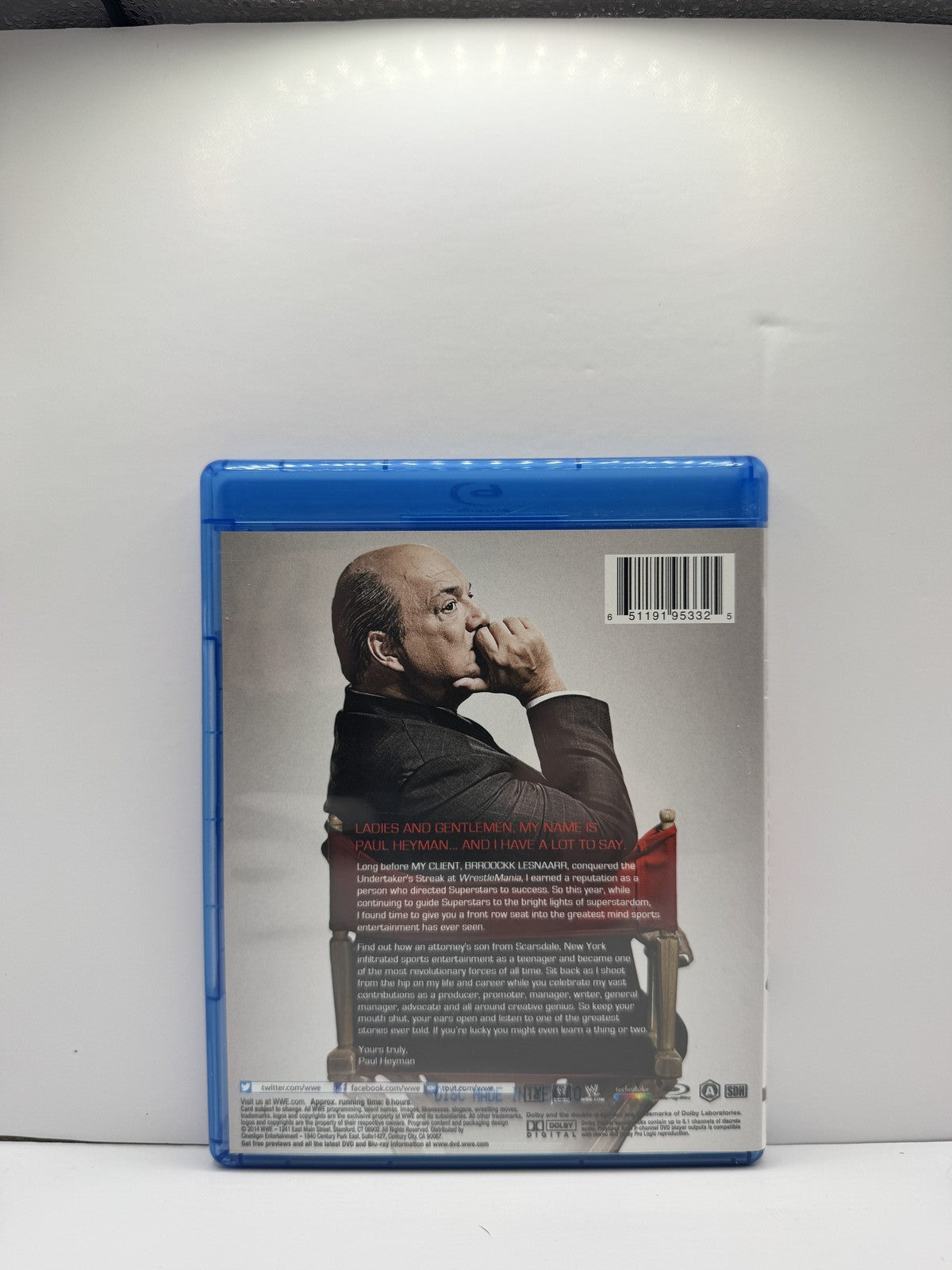 Ladies and Gentlemen My Name Is Paul Heyman (Blu-ray) Paul Heyman Wrestling