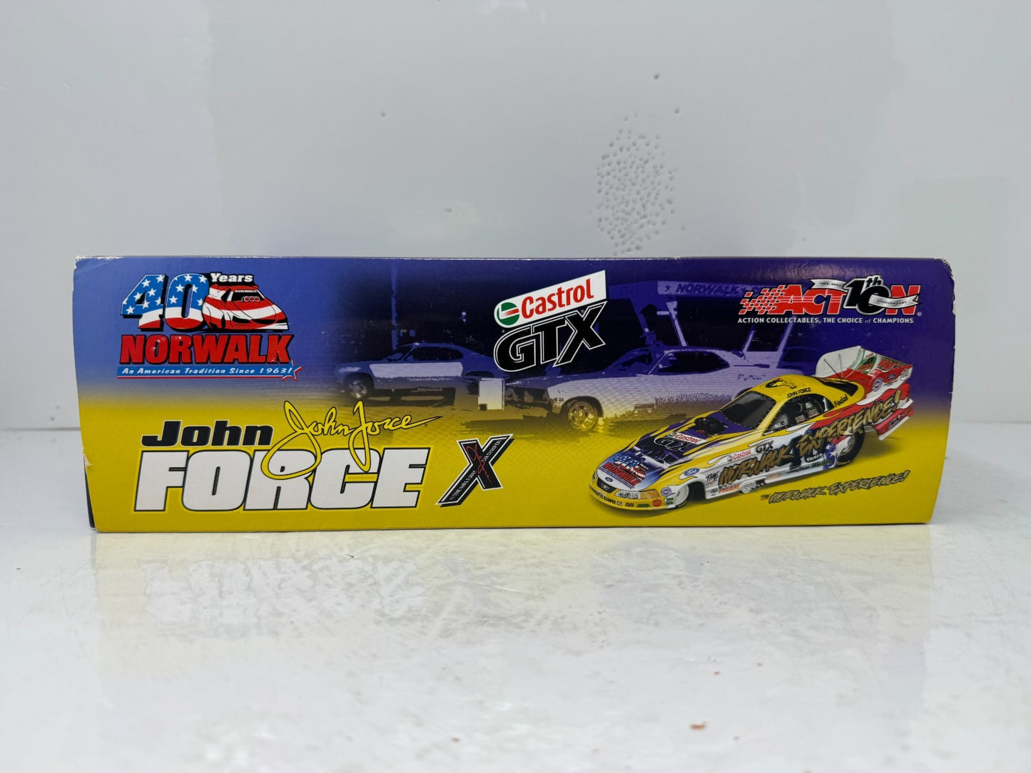Action NHRA John Force 40th Anniv. Norwalk Raceway Park Castrol GTX 1:24 Diecast
