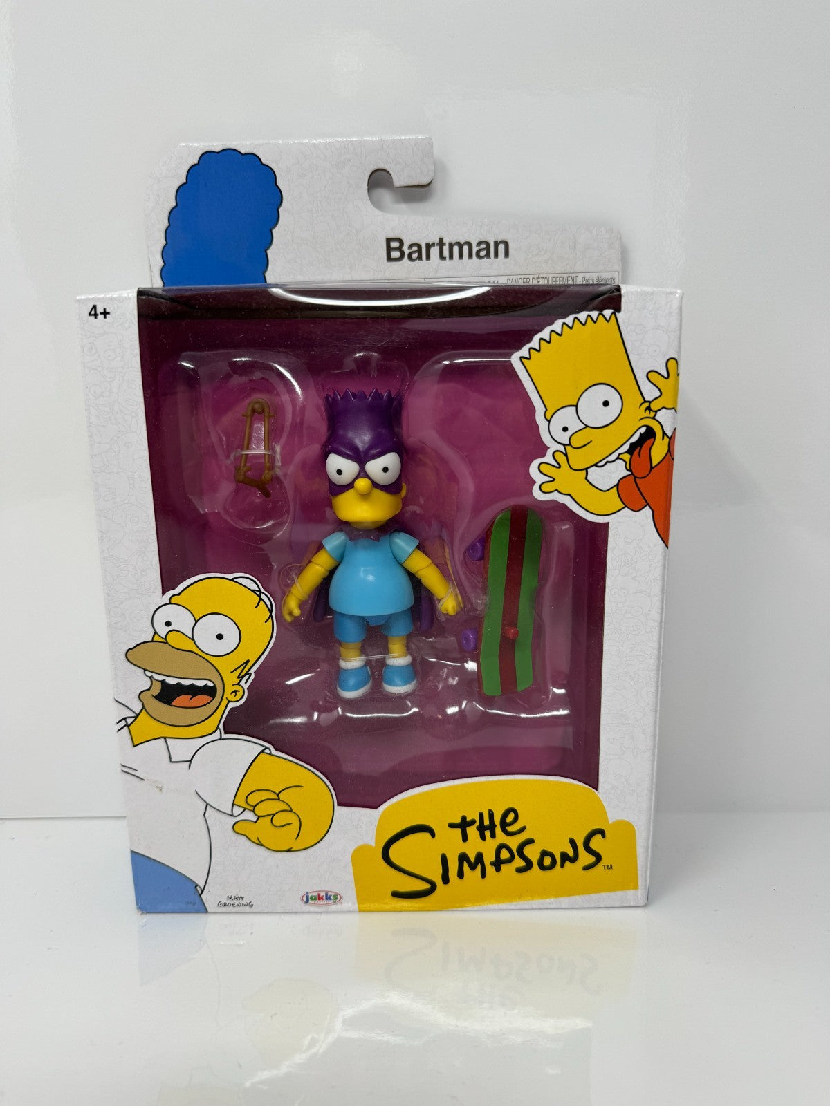Jakks Pacific The Simpsons Bartman Bart with Skateboard Action Figure