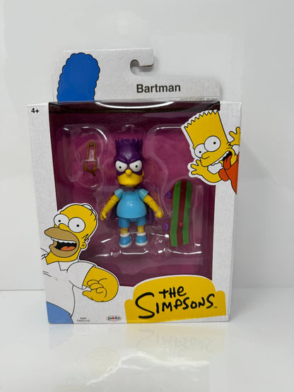 Jakks Pacific The Simpsons Bartman Bart with Skateboard Action Figure