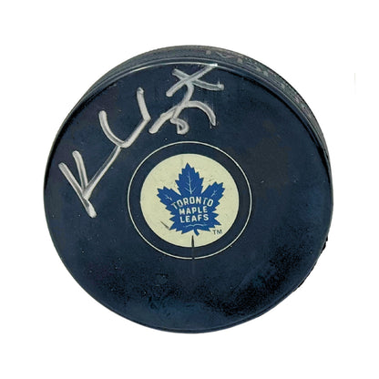Ken Wregget Toronto Maple Leafs Signed NHL Autograph Puck Silver Auto
