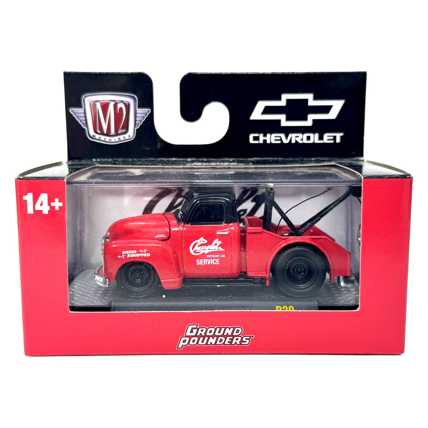 M2 Machines Ground Pounders 1953 Chevrolet 3100 Tow Truck 1:64 Diecast