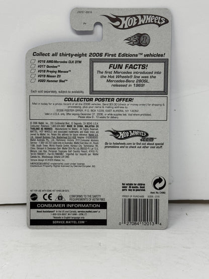 Hot Wheels First Editions 2006 AMG Mercedes CLK DTM 1:64 Diecast Gray