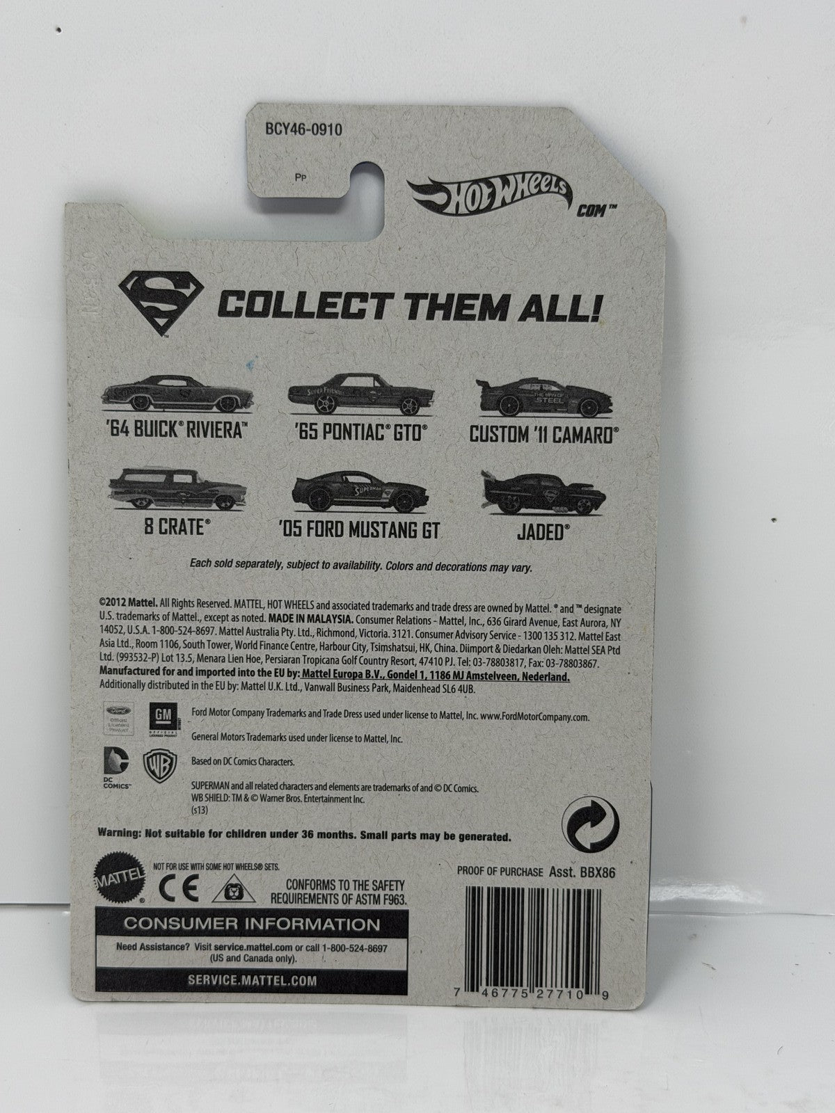 Hot Wheels DC Superman Phastasm 1:64 Diecast