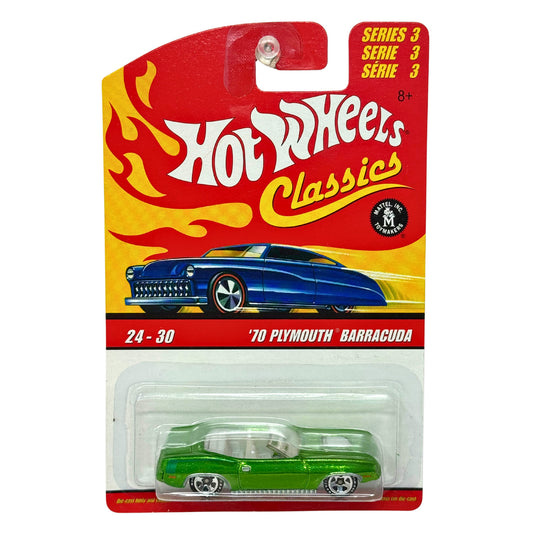 Hot Wheels Classics 1970 Plymouth Barracuda Series 3 Muscle Car 1:64 Diecast