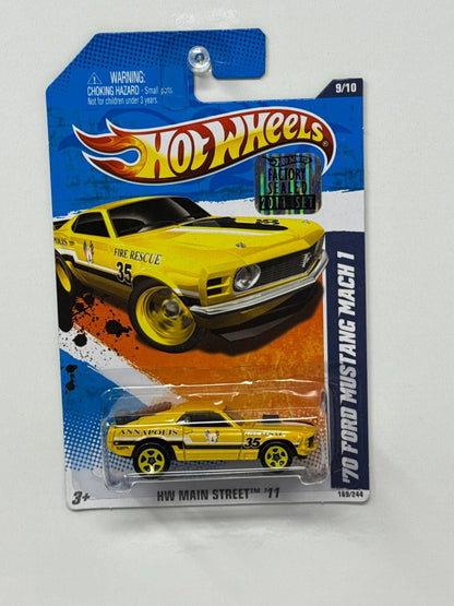 Hot Wheels Main Street 1970 Ford Mustang Mach 1 1:64 Diecast Factory Sealed