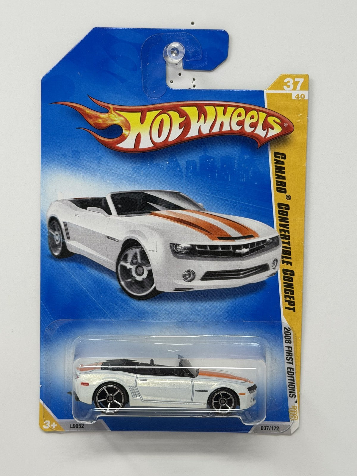 Hot Wheels 2008 First Editions Camaro Convertible Concept 1:64 Diecast White